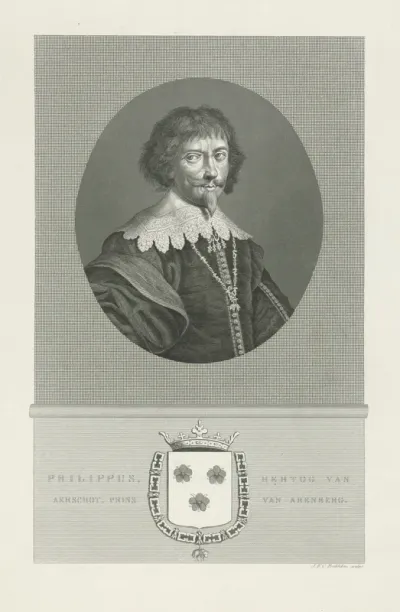 Portret van Filips Karel hertog van Aarschot, prins van Arenberg