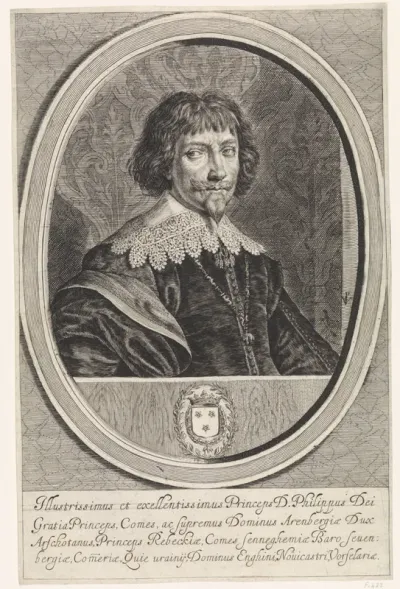 Portret van Filips Karel, prins van Arenberg
