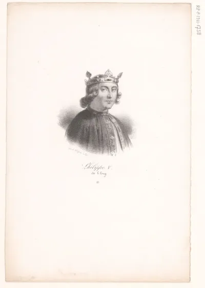 Portret van Filips V van Frankrijk