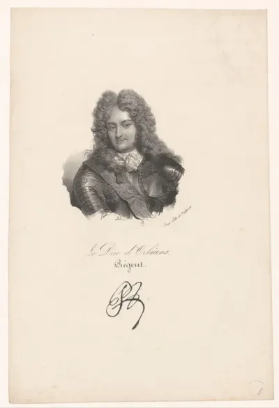 Portret van Filips van Orléans, Regent van Frankrijk