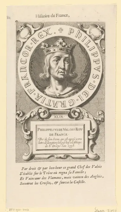 Portret van Filips VI, koning van Frankrijk