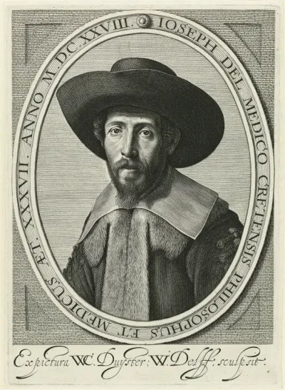 Portret van filosoof en geneesheer Joseph del Medico