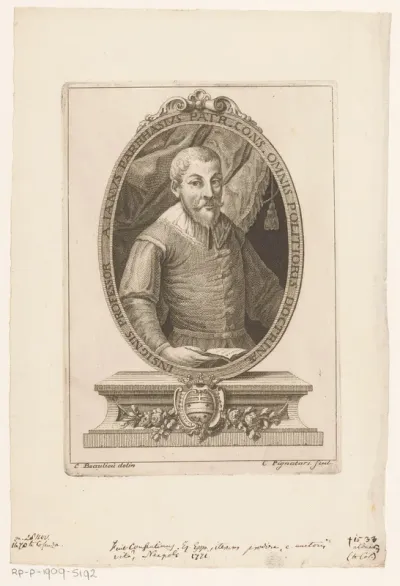 Portret van filosoof en humanist Giovan Paolo Parisio