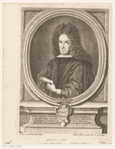 Portret van filosoof en jurist Costantino Grimaldi