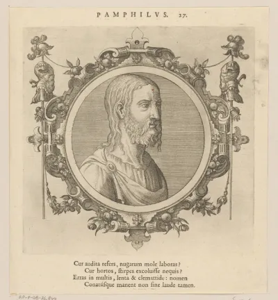 Portret van filosoof Pamphilius