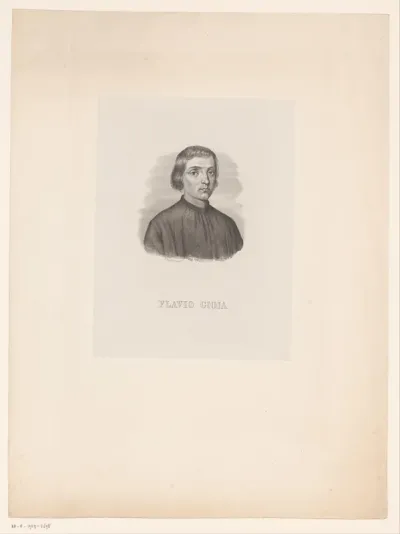 Portret van Flavio Gioja