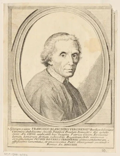 Portret van Francesco Bianchini