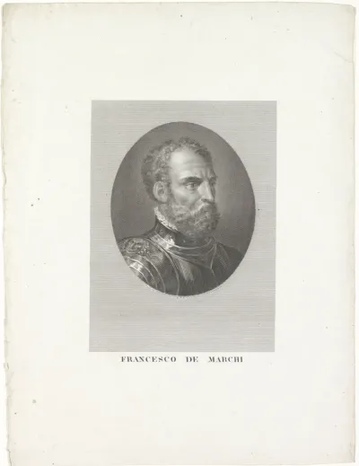 Portret van Francesco de Marchi