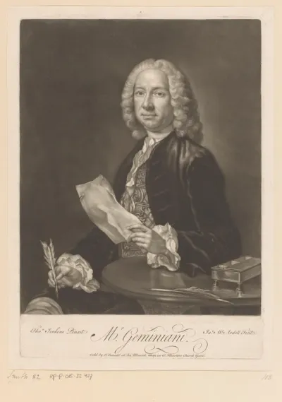 Portret van Francesco Geminiani