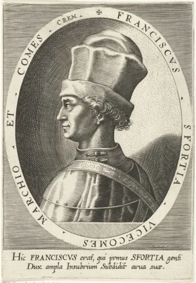 Portret van Francesco I Sforza, hertog van Mailand