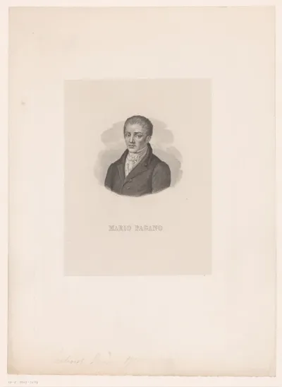 Portret van Francesco Mario Pagano