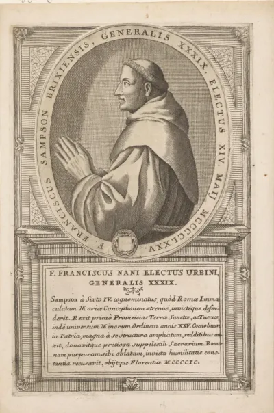 Portret van Francesco Nanni, 39ste Minister Generaal van de franciscaner orde