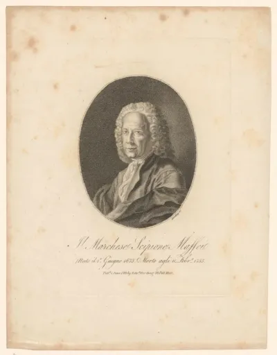 Portret van Francesco Scipione Maffei