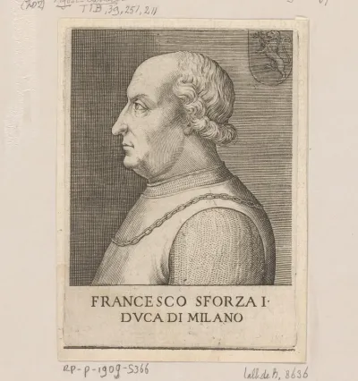 Portret van Francesco Sforza I, hertog van Milaan