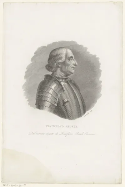 Portret van Francesco Sforza I, hertog van Milaan