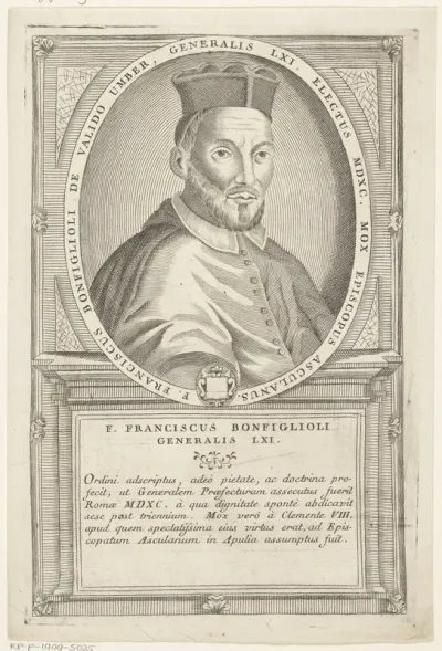 Portret van Francisco Bonfigli, 61ste Minister Generaal van de franciscaner orde