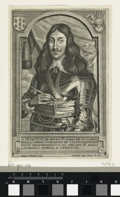 Portret van Francisco de Moura, markies van Castel Rodrigo