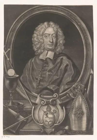 Portret van Franciscus Antonius Comes de Harrach