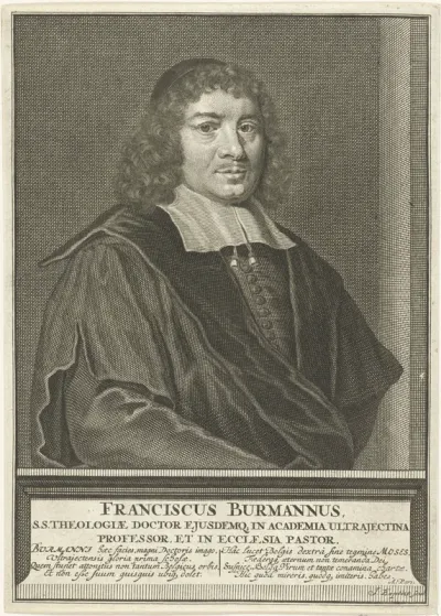 Portret van Franciscus Burmannus
