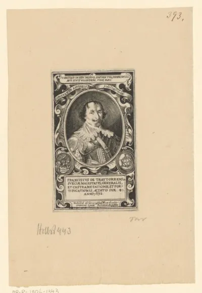 Portret van Franciscus de Traytorrens op 41-jarige leeftijd