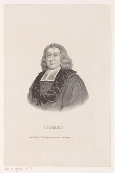 Portret van Franciscus Fabricius