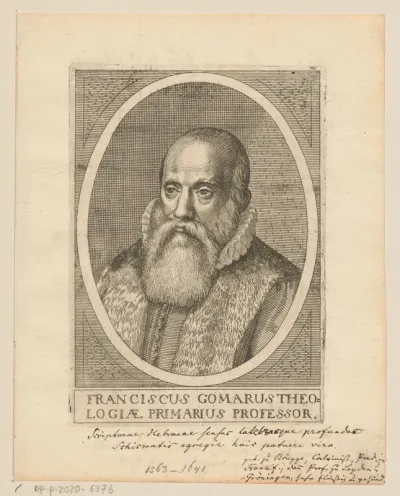 Portret van Franciscus Gomarus