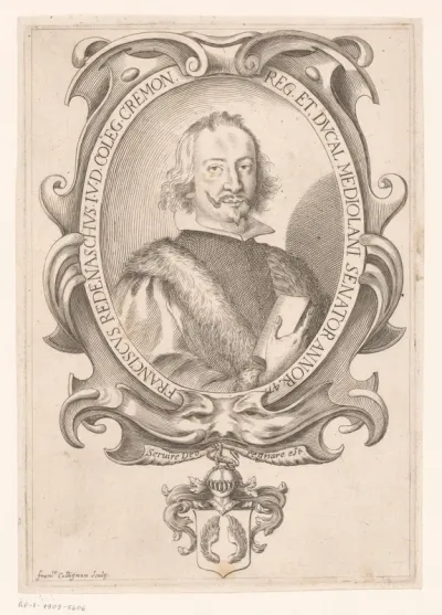 Portret van Franciscus Redenaschus op 47-jarige leeftijd
