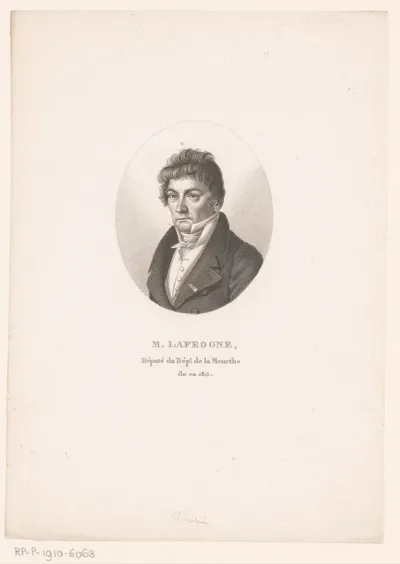 Portret van François Balthazar Lafrogne