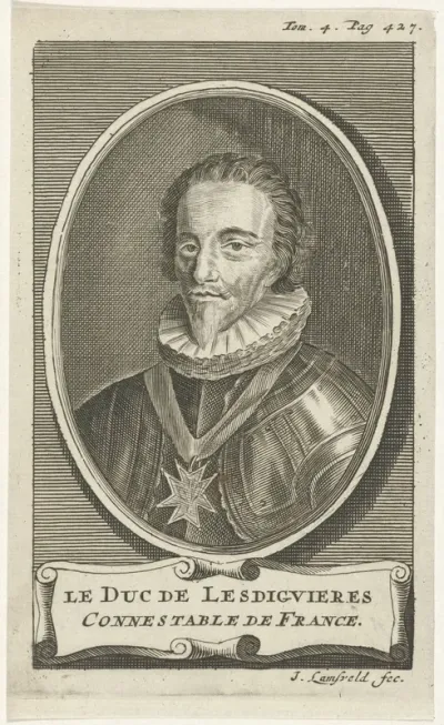 Portret van François de Bonne van Lesdiguières