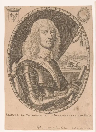 Portret van François de Vendôme hertog van Beaufort