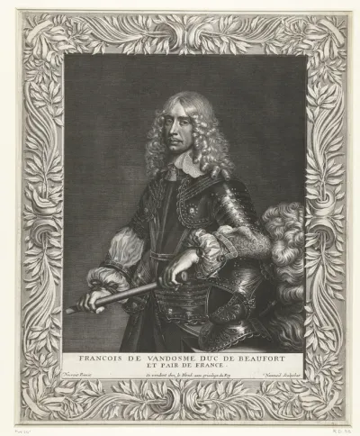 Portret van François de Vendôme hertog van Beaufort