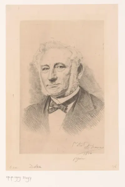 Portret van François Dolez, burgemeester van Mons