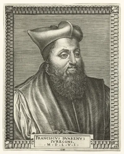 Portret van François Duaren, professor in de rechten aan de Universiteit van Bourges