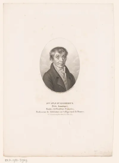 Portret van François Guillaume Jean Stanislaus Andrieux