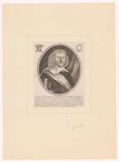 Portret van François Hannibal d'Estrées