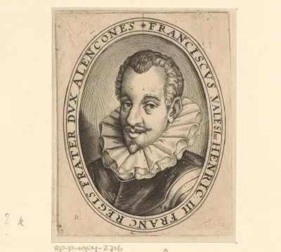 Portret van François-Hercule de Valois, hertog van Anjou