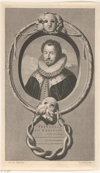 Portret van François-Hercule de Valois, hertog van Anjou en Alençon