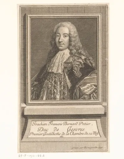 Portret van François-Joaquin-Bernard Potier de Gesvres