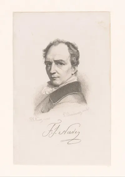 Portret van François Joseph Navez, naar een zelfportret