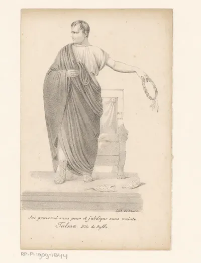 Portret van François Joseph Talma in de rol van Sylla