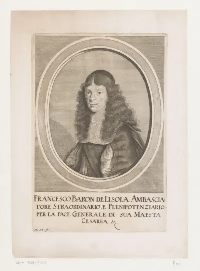 Portret van François Paul de Lisola