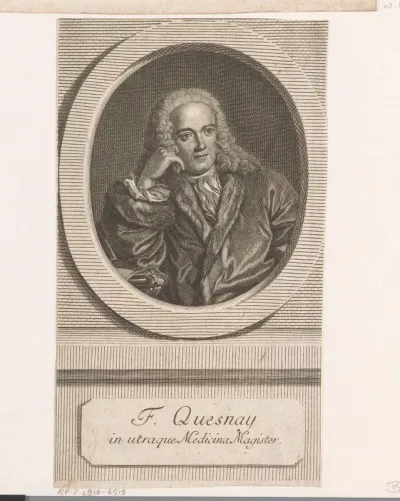 Portret van François Quesnay