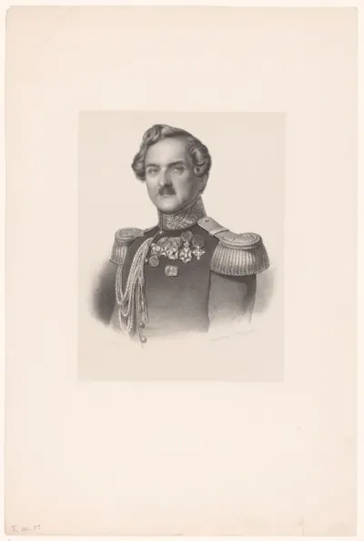 Portret van François Vincent Henri Antoine de Stuers