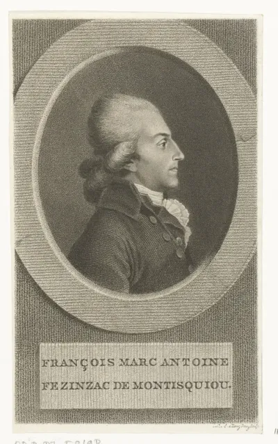 Portret van François-Xavier-Marc-Antoine de Montesquiou-Fézensac