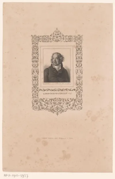 Portret van François XII Alexandre Frédéric de La Rochefoucauld-Liancourt
