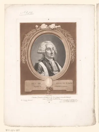 Portret van François XII Alexandre Frédéric, hertog van La Rochefoucauld-Liancourt