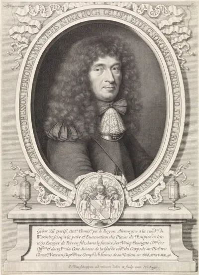 Portret van François Zwilling de Besson op 46-jarige leeftijd