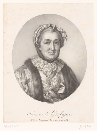 Portret van Françoise de Graffigny