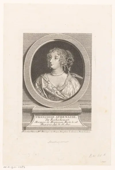 Portret van Françoise de Rochechouart, markiezin van Montespan