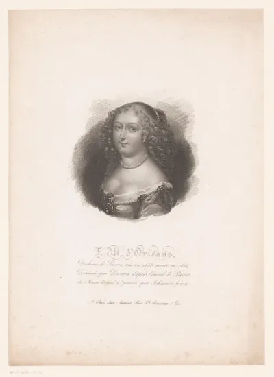 Portret van Françoise Madeleine d'Orléans